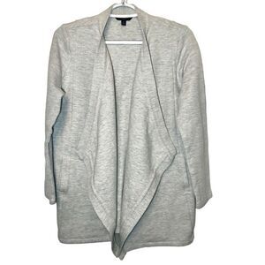 Banana Republic Herringbone Open Front Cardigan in Grey Heather Women’s S